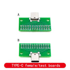 TYPE-C Male and Female Header Test Board Double-Sided Positive and Negative Insertion Row Pin 24P Male to Female USB3.1 Adapter