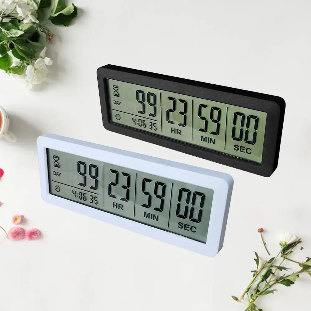 999 Days Digital Countdown Timer Digital Display Time Management Count Down Clock Electronic Reusable Countdown Clock Home Use