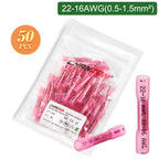 20/50/100PCS Heat Shrink Butt Wire Terminal Kit Waterproof Shrinkable Solder Crimp Splice Electrical Cable Joint Tube Connector