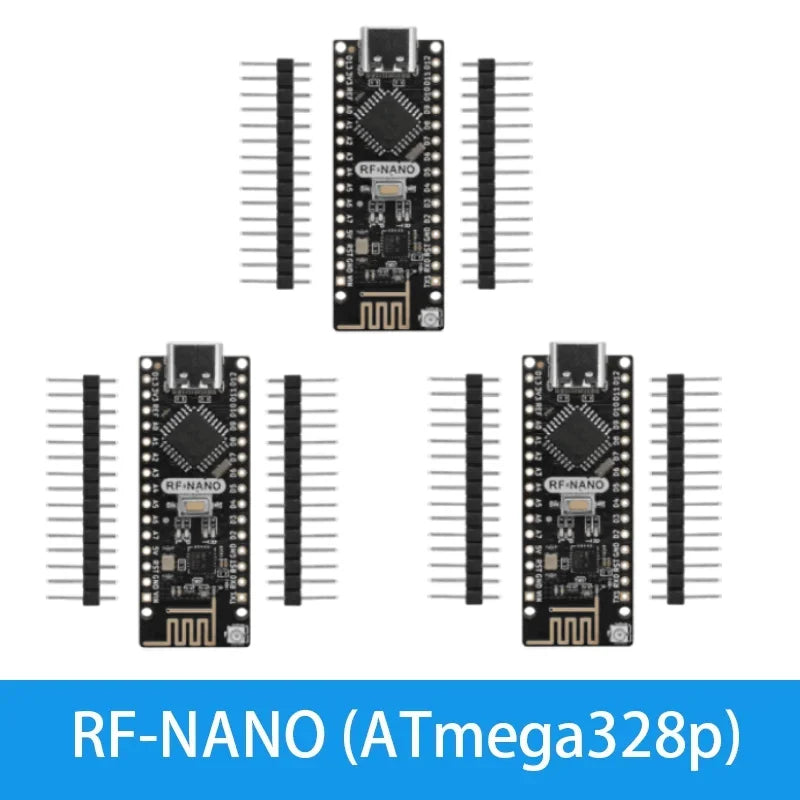1-5PCSRF-Nano for Arduino Nano V3.0 Type C Nano Board ATmega328P Lgt328P CH340 Integrate NRF24L01+2.4G Wireless for RF24 Library