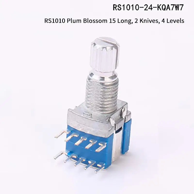 2 Piece RS1010 Band Rotary Switch 1 Pole 2 3 4 5 6 Position 2 Pole 2 3 4 Option for Lab Prototyping and Audio Control