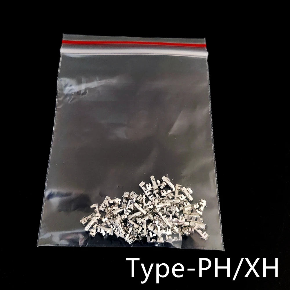 PH 2.0 & XH 2.54 Female Crimp Terminals - Metal Connector Pins, Compatible with PH 2.0mm / XH 2.54mm Pitch Female Socket Housing