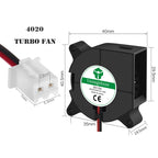 5015/4010/4020 12V&24V Cooling Turbo Fan Brushless 3D Printer Parts 2Pin For Extruder DC Cooler Blower Part Black Plastic Fans
