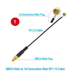 2PCS MMCX to Cable MMCX Male/Female to u.FL/RF-1 Male Plug Connector WIFI Antenna Jumper RG113 RF1.13 Pigtail