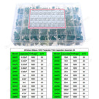 100V-630V Polyester Film Capacitor Assorted kit 2A221 3A471 2A681 2A102 2A222 2A392 2A472 2A682 2A103 2A223 2A333 2A224 2A474