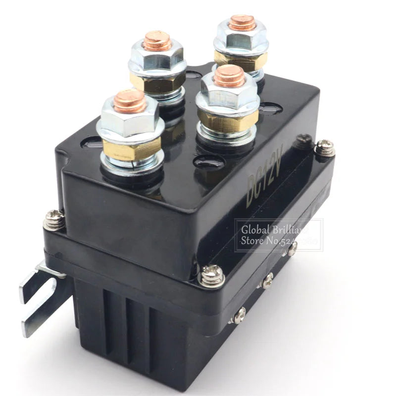 12V 500A Winch Remote Contactor 12000 Pounds Winch Control Solenoid Relay Twin Wireless Remote Recovery For Car Jeep Universal