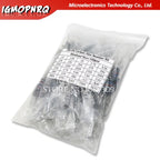 150PCS 300PCS Resistor Kit 1W 2W 3W 5W 5% 30Kinds X 10PCS Carbon Film Resistance 0.1-750 ohm Set 1k-820K 30Kinds X 5PCS hjxrhgal