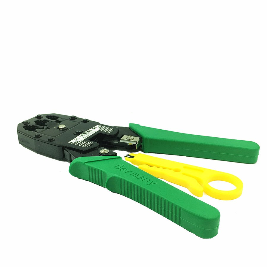 Stripping Crimping Pliers Network Cable Clamp Pliers+Professional Network Cable Tester RJ45 RJ11 RJ12 CAT5 UTP LAN Hand Tool Set