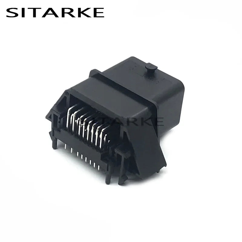 1 Set 32 Pin Way ECU Auto Plastic Enclosure Box Pcb Case Shell With Mating Male And Female Molex Connector Terminals