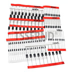 350PCS box Diodes kit 14Values Rectifier/Fast Recovery/Schottky/Switching Diode Set 1N4001 1N4007 1N4148 RL207 UF4007 FR107 207