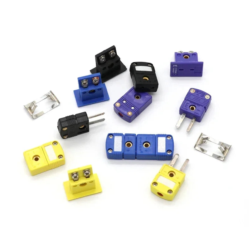 1~100pcs Thermocouple Miniature Socket & Plug Connector K/T/J/E Type Panel Mount Thermocouple Plugs and Sockets Sensor