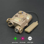 US Warehouse Tactical Gear PEQ15 PEQ Indicator Red Green Dual Laser/IR Light/IR Laser AR15 HK416 Hunting Accessory Fit 20MM Rail