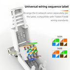 BYXGD Toolless RJ45 Connectors 100Mbps 1000Mbps 10Gbps Tool Free Reusable Cat5e Cat6a Cat7 Metal Plug Ethernet Plug Shielding