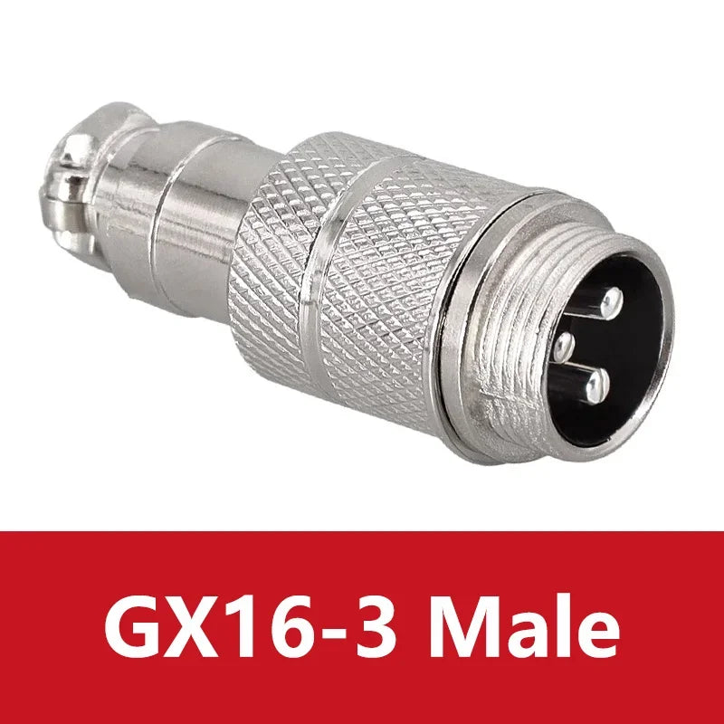 5PCS Docking Connector GX16 Aviation Plug Male Female 16mm 2/3/4/5/6/7/8/9/10 Pin Socket Circular Aviation Connector