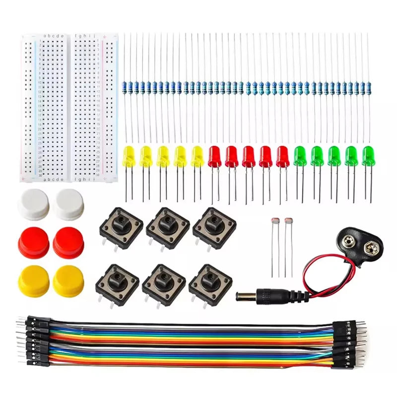 Smart Electronics Starter Kit For arduino uno r3 mini Breadboard LED jumper wire button