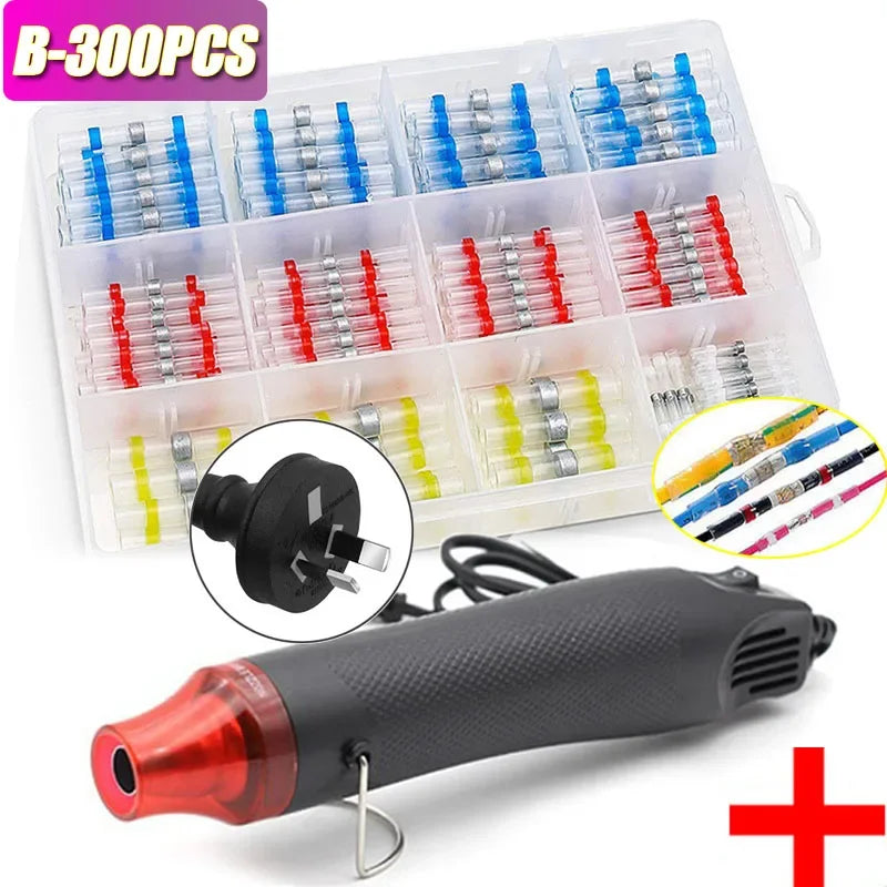 50-1200PCS Heat Shrink Tubing Wires Cable Sleeves Waterproof Solder Seal Wire Connector Electric Cable Protection with Heater