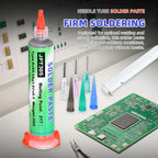 217℃ Lead Free High-Temperature Solder Paste Sn96.5Ag3.0Cu0.5 Melting Point: Enhanced Conductivity of Needle Tube