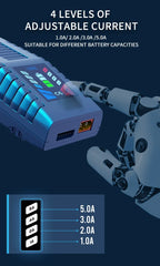 ToolkitRC C6 AC Balance Charger EU Plug 50W Max 5A For 1-6S LiPo LiHV LiFe Battery 5-12S NiMH NiCD RC FPV Drone Model Charger