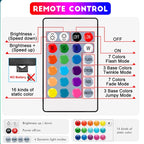 RGB 5050 Strip Light with 24 Key Controller, 1m~40m Led Strip Lights for Bedroom, Kitchen, TV, Holidays (Halloween, Birthday)
