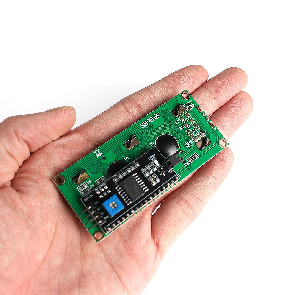 LCD1602A Blue Screen 5V 16x2 Character Display LCD Module with IIC/I2C Interface Adapter Board for Arduino R3
