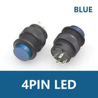 5/20PCS Self-locking 16MM Latching/Momentary Push Button Switch with 5Color LED Lighting 4Pin R16-503/AD R16-503/BD