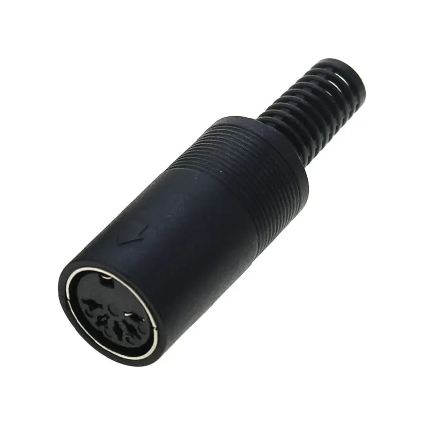 5pcs 3 4 5 6 7 8 Pin DIN Male Female Plug W/ Plastic Handle & Female Socket Hulled Panel Mount Keyboard Cable Connector Adapter