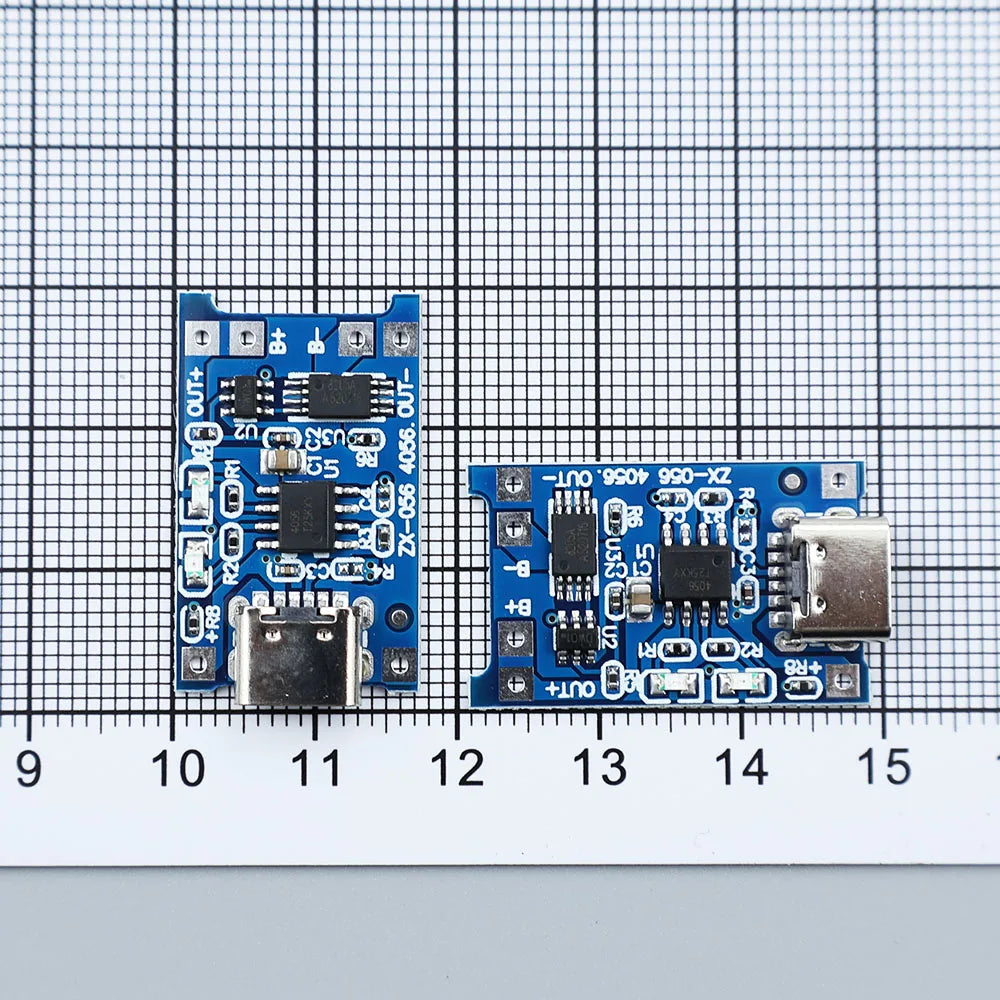 TP4056 1A Lithium Battery Charging Board Module TYPE-C USB Interface Output Charging Protection 2-in-1 With XH2.54 Terminal
