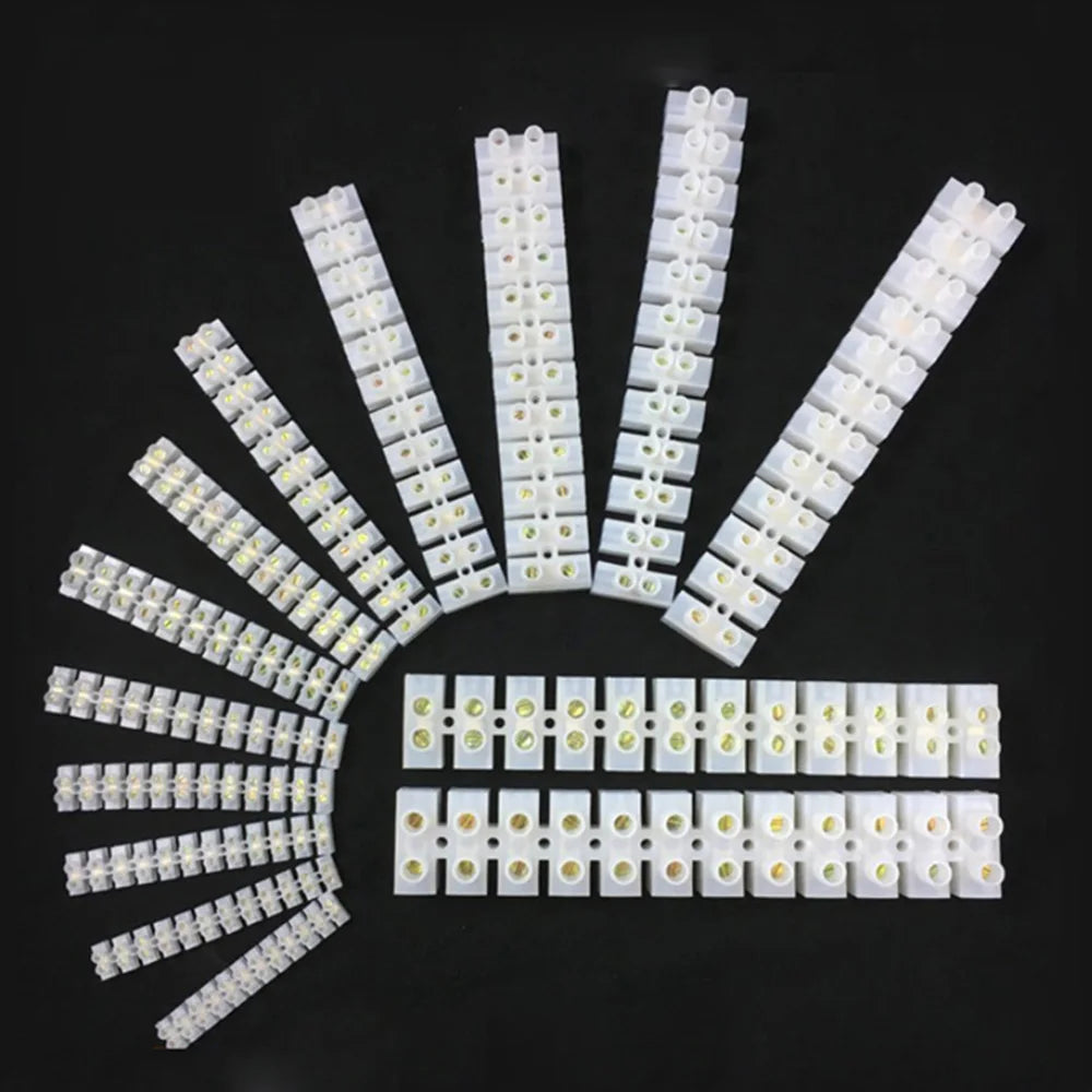 Brass Junction Box Electrical Screw Terminal Block and Insulated Barrier Strip Wire Connector Connecter Electronic Cable Contact