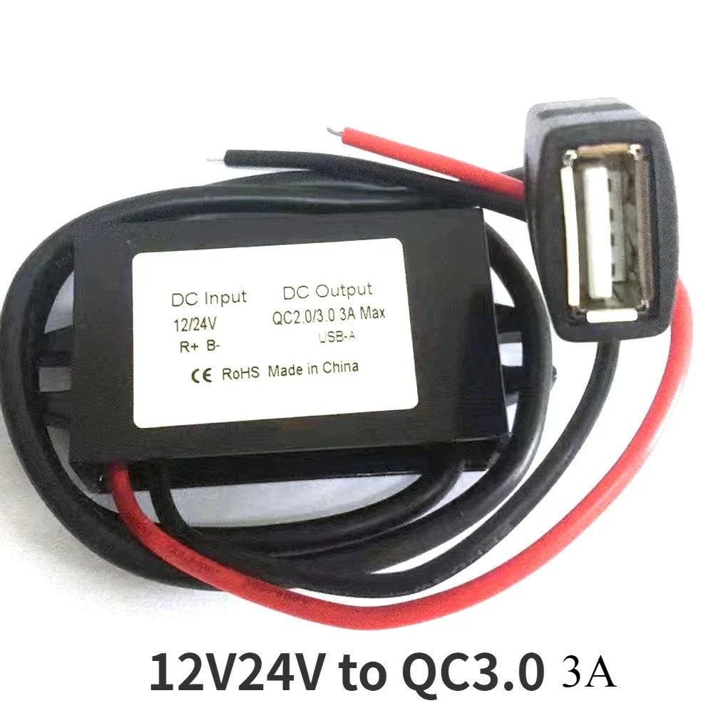 15W 12V 24V to 5V 3A DC-DC Step Down Buck Converter Regulator Power Supply Module Mini USB Micro USB Male Female Type-C Adapter