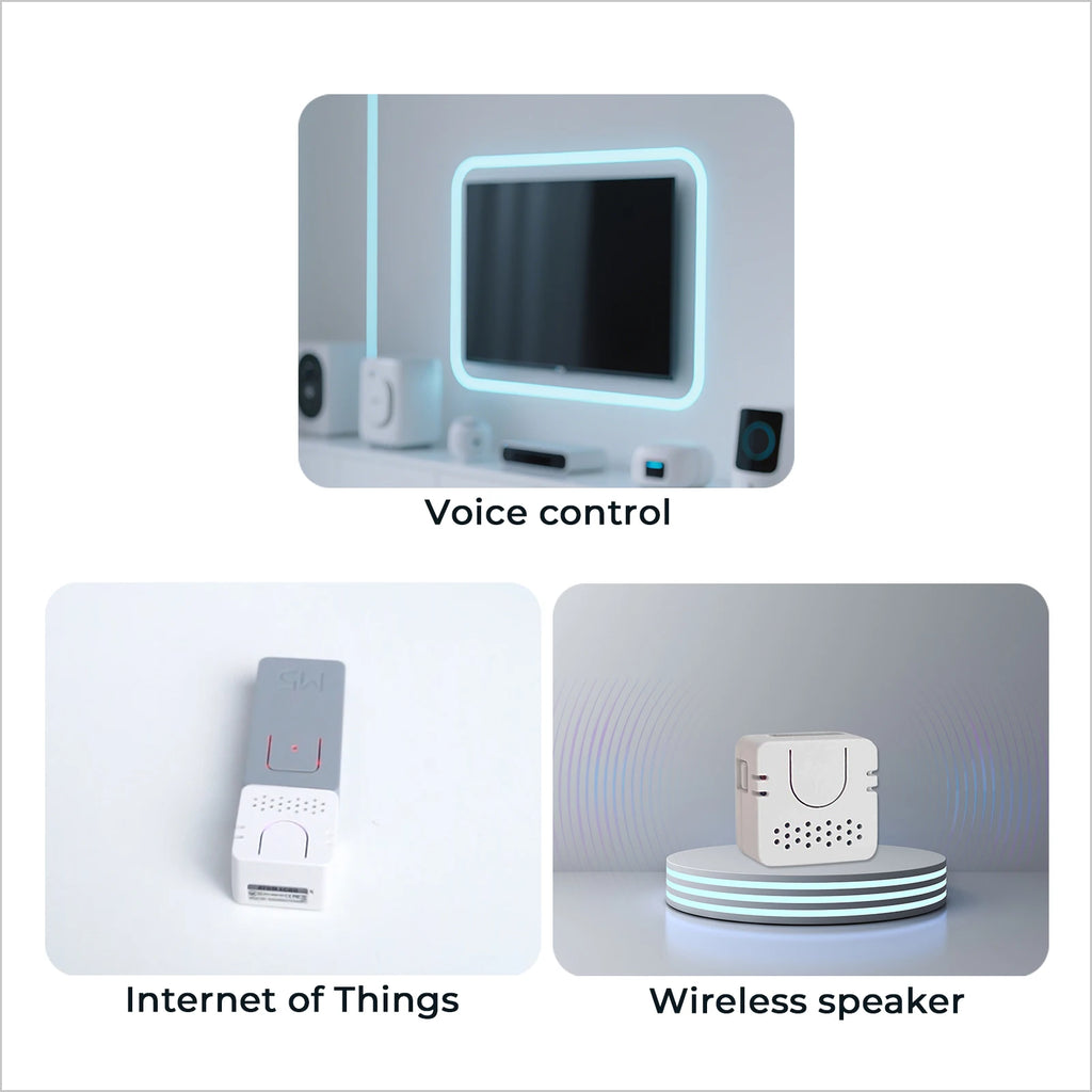 M5Stack Official ATOM Voice or Base ASR ESP32 Programmable Smart Speaker Development Board Kit For Home Assistant Voice Control