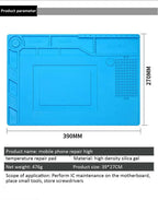 S-150-USA Warehouse Heat Resistant Silicone Soldering Mat Anti-static Insulation Work Pad For Phone Laptop Electronic Repair Maintenance Platform