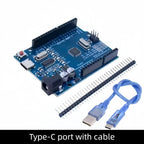 R3 ATMEGA16U2 CH340G+MEGA328P SMD Chip 16Mhz For Arduino UN0 R3 Official ATEGA328P Development board + USB CABLE One set