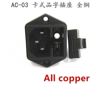 Black CE IEC320 C13 C14 AC Power Panel Socket PDU UPS Rewirable Wiring Plug Electric Battery Receptacle Docking Outlet 10A 250V