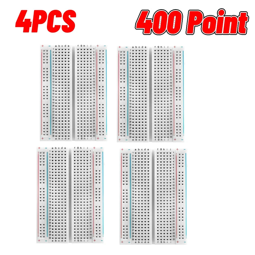 1-20pcs Breadboard 400 830 Point PCB Board MB-102 MB102 Test Develop Nodemcu Raspberri PI 2 lcd High Frequency 40pin Dupont Line