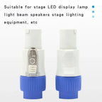 20A Powercon Connector 250V Blue White NAC3FCA NAC3FCB AC Male Plug 3 PIN Socket Stage Light LED Power Cable Plug
