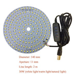 DC5V Dimmable LED Chip 5W-30W Surface Light Source SMD 5730 LED Light Beads DIY Tricolor Adjustable LED Bulb White Warm White