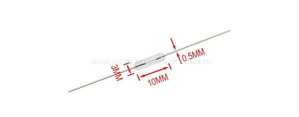 100PCS 3*10MM Fast-Blow Glass Tube Fuse with Lead Wires 0.5A 1A 1.5A 2A 2.5A 3A 4A 5A 250V Axial Fast Glass Fuse with Lead Wire