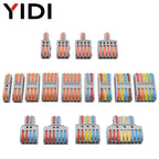5pcs/lot Splitter Cable Push-in Lever Connection Terminal Block 1 In Multiple Out Combined Compact Quick Splice Wire Connector
