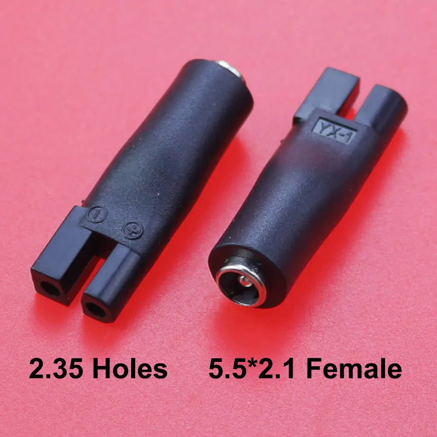 2/7Pcs 5V DC 5.5*2.1mm USB Power Cord Cable Double Hole Charging Adapter Plug For All Kinds Hair Clippers Beard Trimmers Shavers