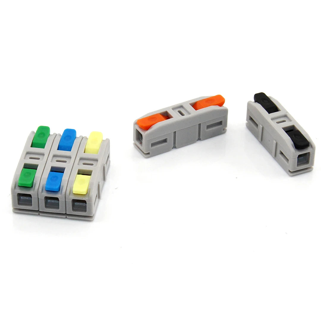 Universal Quick Electrical Wire Connectors Compact Splicing Terminal Blocks Push-in Home Cable Connectors 10Pcs