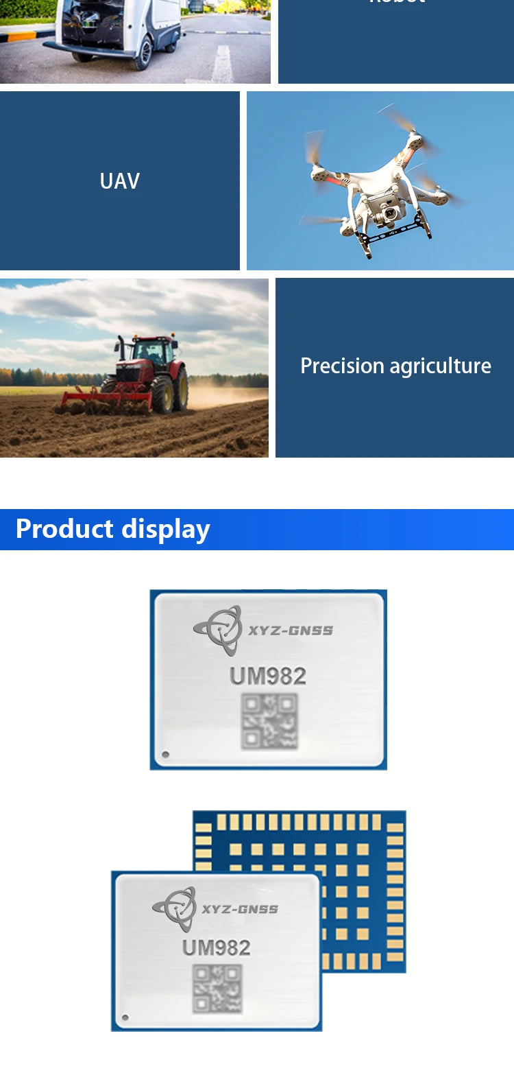 Original Positioning Heading Module UM960 UM980 UM982 K902 K922 ZED-F9P ZED-X20P for Precision Agriculture Drone Defence Robot