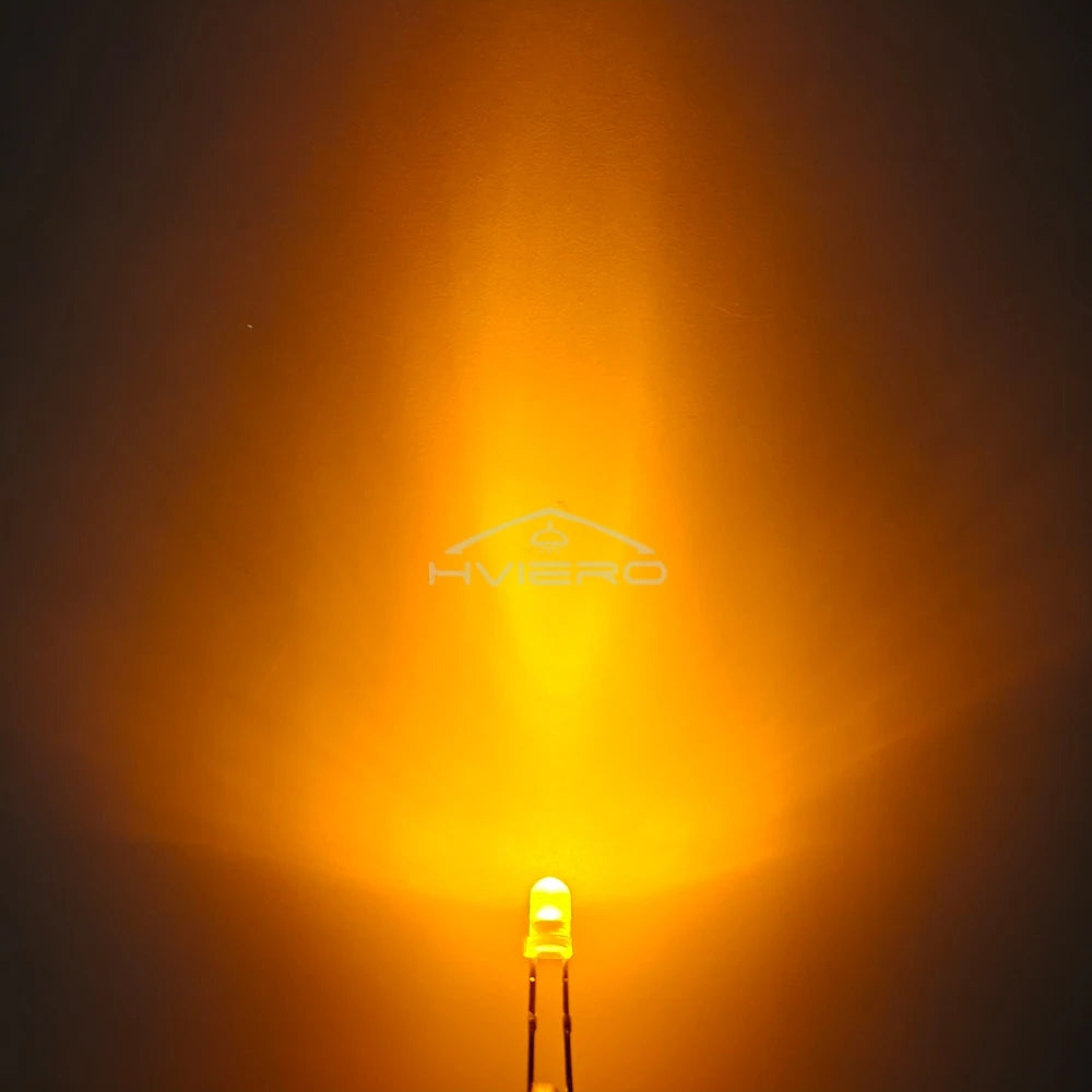 100-1000X 3mm Ball Bulb Led White Green Yellow Blue White Red Ultra Bright Light Emitting Diode Round Head with Edge Short Feet