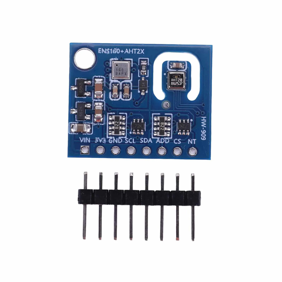 ENS160+AHT21 Air Quality and Temperature Humidity Sensor Carbon Dioxide CO2 ECO2 TVOC Gas Sensor Module High-Precision