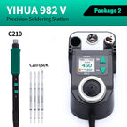 YIHUA 982-V Precision Solder Station with Fast Heating Micro Fine Tip C210 Soldering Iron Remote Control Handle