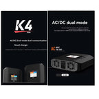 ISDT K4 Dual Channel Lipo Battery AC 400W/DC 600W, 20A, 1-8S Lipo/PB/Lihv/Nimh/Cd Ideal Forrc UK PLUG