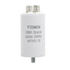 CBB60 Motor Capacitors with Screw Double Insert 450V AC Starting Capacitor 4uF~60uF capacitance for Air Compressor Water Pump