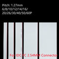 10M Grey Flat Cable 1.27mm Spacing 28AWG for IDC FC 2.54mm Connector - Various Pin Counts (6P-60P) Compatible