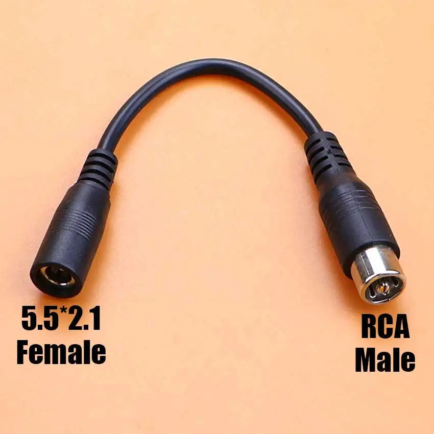 DC 5.5x2.1mm Female To M12 M16 3Pin XLR RCA IEC 8016 5525 Plug Connector Adapter Cable For Scooter Electric Bike Conversion Line