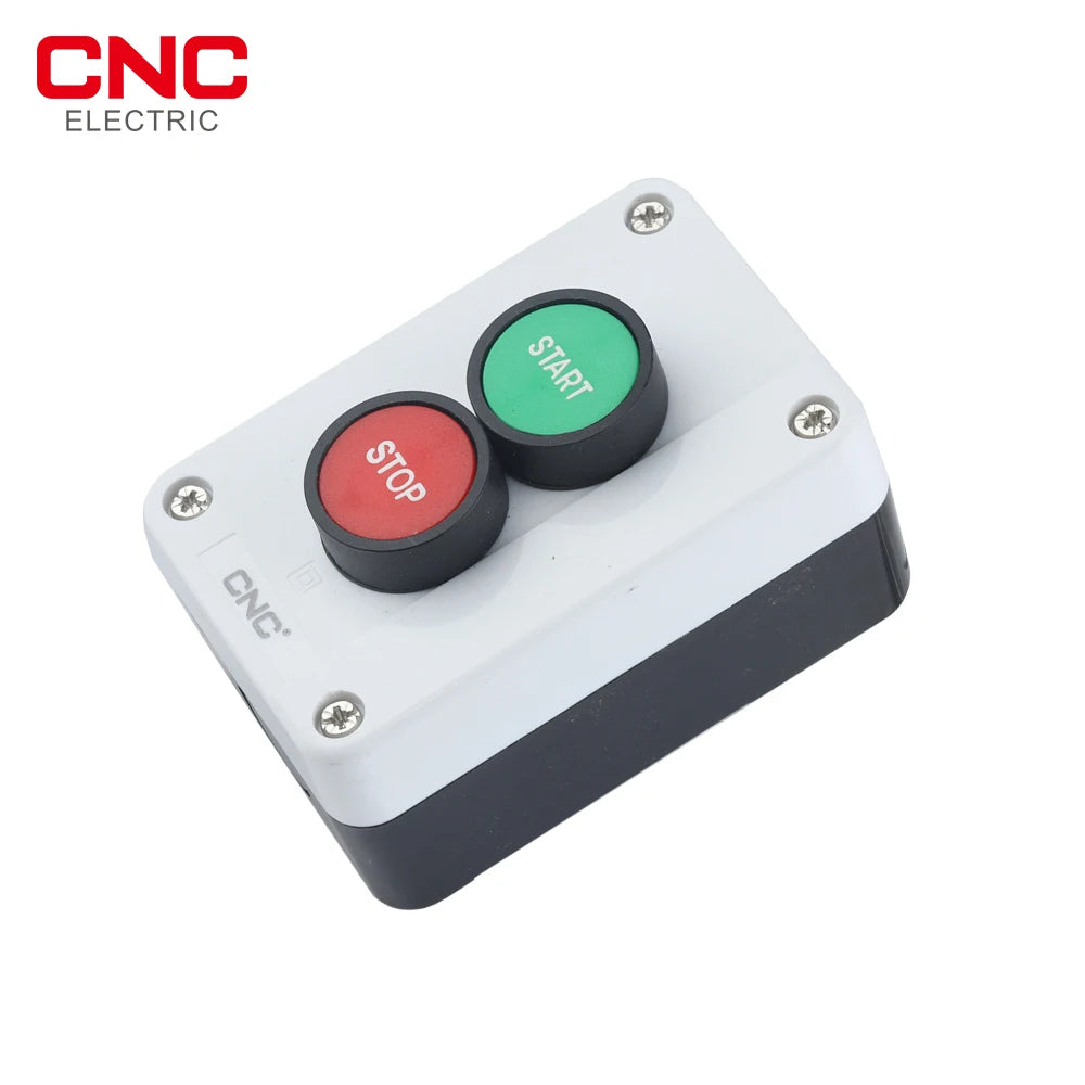 CNC Start Stop Self Sealing Waterproof Button Switch Emergency Stop Industrial Handhold Control Button Box With Arrow Symbol