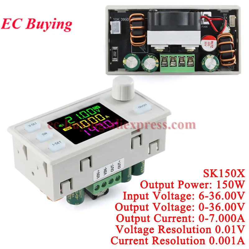 SK150 SK120 SK60 SK150S Buck Boost Converter 150W 120W 60W CNC CC CV MPPT Power DC Adjustable Regulated Solar Charging Module